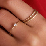 Essential Twisted Stacker Ring