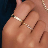 Cubic Zirconia Claw Ring