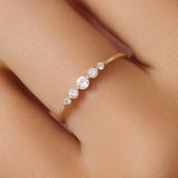 Diamond Graduated Ring