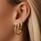 Bold Huggie Hoops