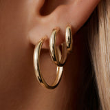 Bold Huggie Hoops