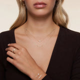 Crossover Cubic Zirconia Eternity Ring