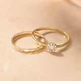 Hammered Stacker Ring