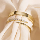 Cubic Zirconia Claw Ring