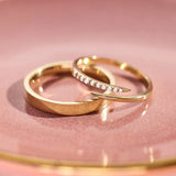 Cubic Zirconia Claw Ring