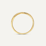 Crossover Cubic Zirconia Eternity Ring