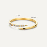 Cubic Zirconia Claw Ring