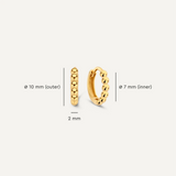 Essential Beaded Hoops Layering Set