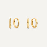 Twisted Essentials Huggie Hoops Stacking Set