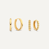 Essential Beaded Hoops Layering Set