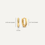 Pavé Zirconia Oval Hoops Layering Set
