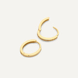 Pavé Zirconia Oval Hoops Layering Set