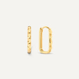 Hammered Zirconia U Hoops Layering Set
