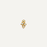 Diamond Cluster Curved Bar Piercing Set