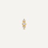 Diamond Lotus Threefold Piercing Set
