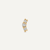 Diamond Cluster Curved Bar Piercing Set
