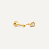 Diamond Bezel Set Round Cut Piercing