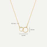 Linked Infinity Pendant Necklace