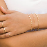 Thick Figaro Chain Bracelet
