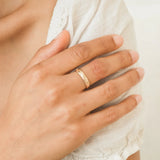 Thick Flower Band Ring