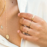 Thick Flower Band Ring