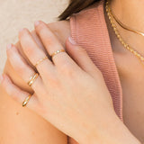 Thick Flower Band Ring