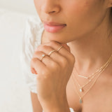 Thin Flower Band Ring