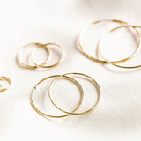 Thin Hoop Earrings