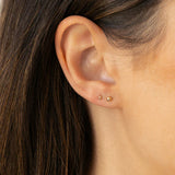Tiny Ball Flat Back Stud Earring