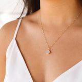 Tiny Druzy Necklace