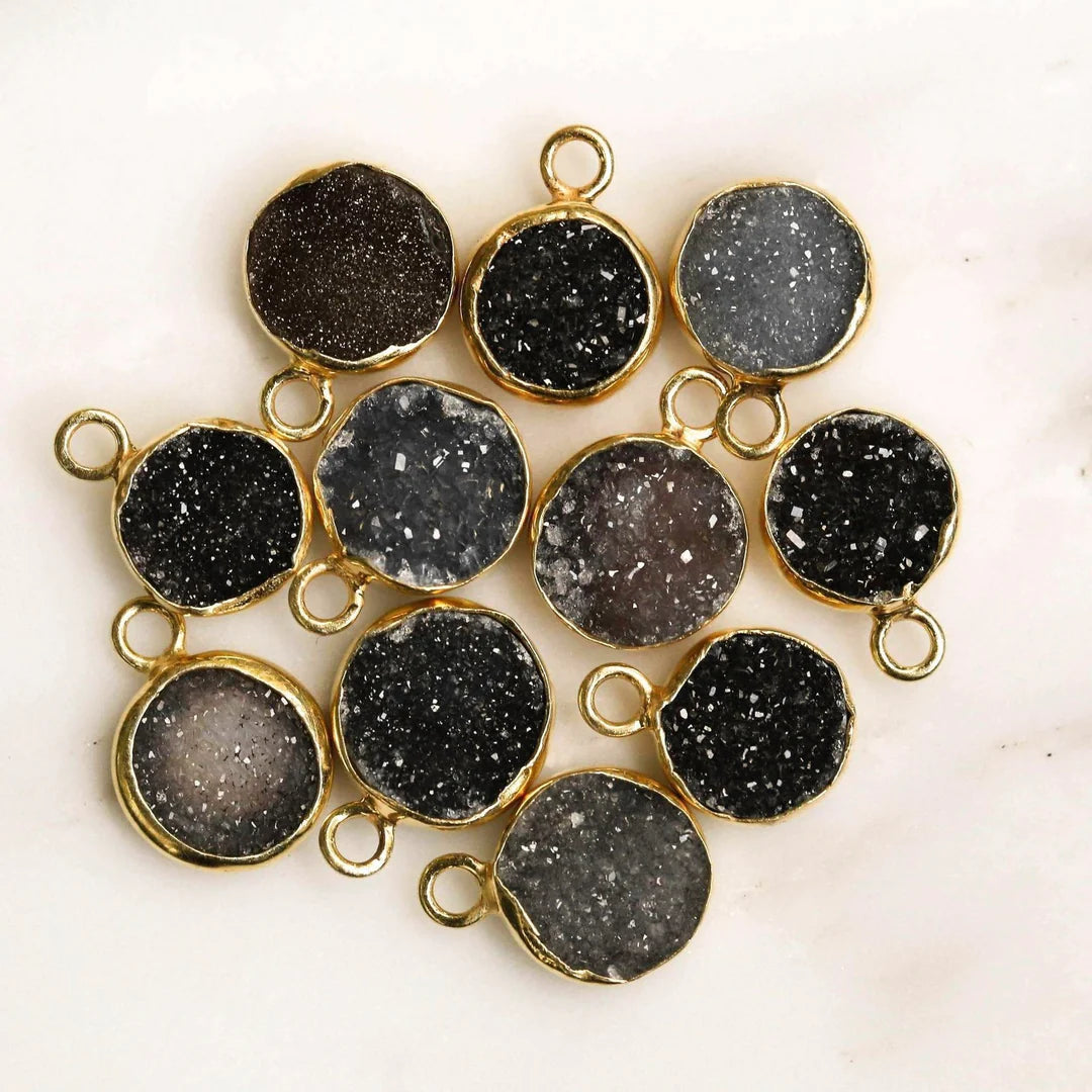 Tiny Druzy Necklace