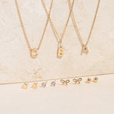 Tiny Hanging Initial Charm