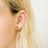 Tiny Heart Stud Earrings