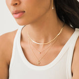 Tiny Initial Necklace