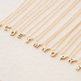 Tiny Initial Necklace