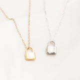 Tiny Lock Necklace