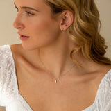 White Topaz Baguette Charm