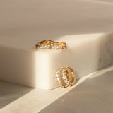 Classic CZ Huggie Hoop Earrings