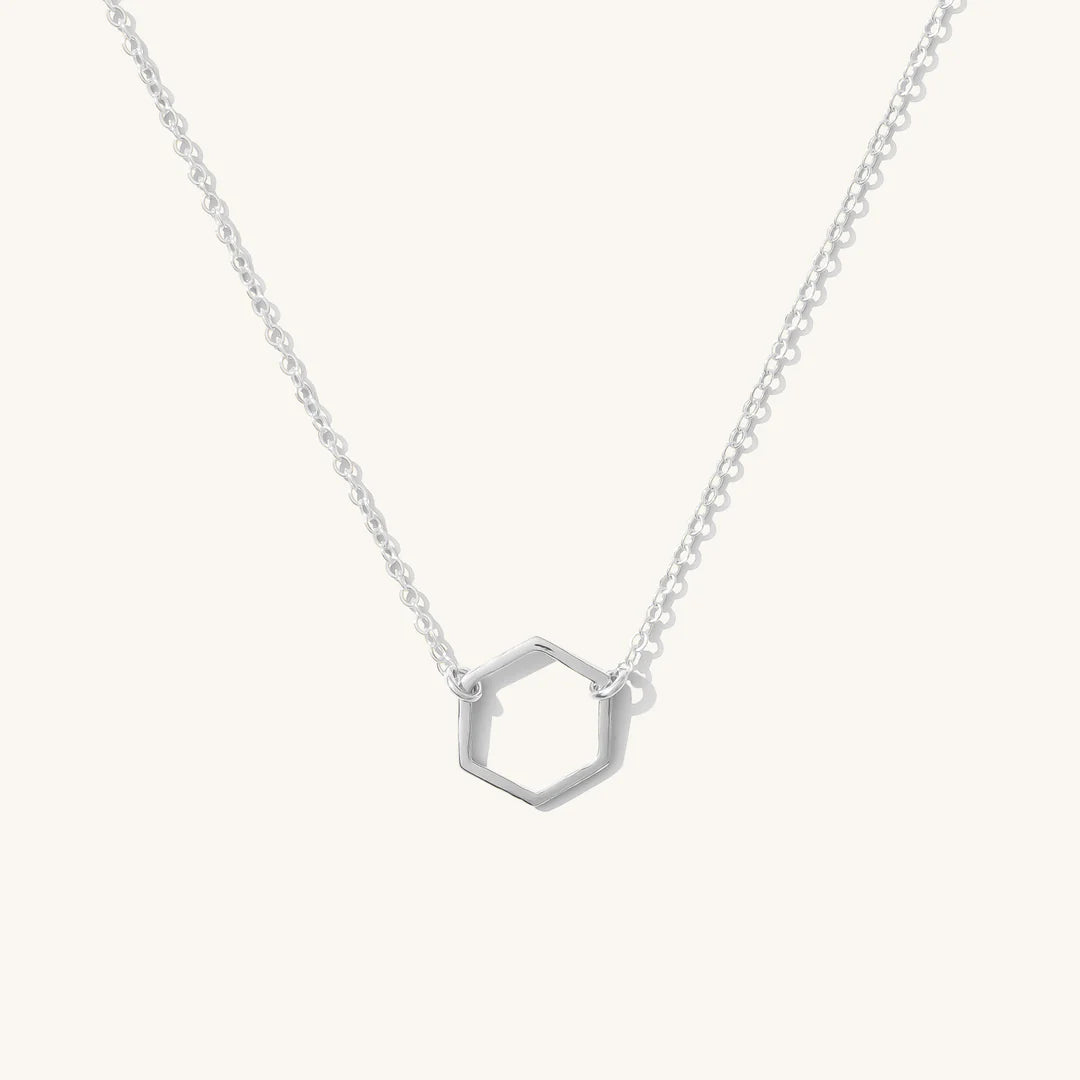 Soie Hexagon Necklace