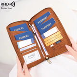 Multi-Functional RFID Blocking Passport Bag Travel Document Holder