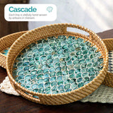Mother-of-Pearl Rattan Tray