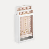 2-Layer Necklace Organizer Box with Clear Lid