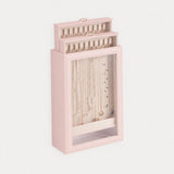 2-Layer Necklace Organizer Box with Clear Lid