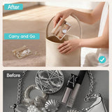 Travel Ritual · Maidenhood Faux Leather Jewelry Organizer with 12 Visible Pouches