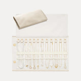 Leather Foldable Roll Up Jewelry Storage Bag