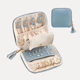 Elegant Travel Jewelry Organizer Pouch with Detachable Compartments