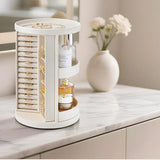 Quiet Luxe 360° Rotating Jewelry Organizer & Display Box