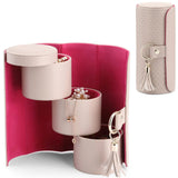 3-Layer Rotating Travel Jewelry Organizer