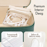 Travel Ritual · Maidenhood Faux Leather Jewelry Organizer with 12 Visible Pouches