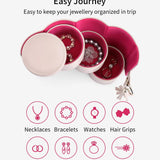 3-Layer Rotating Travel Jewelry Organizer
